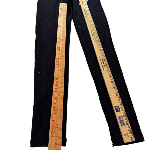 Mono B Black Star Embossed Leggings Women’s Size Small NWT High Waist Activewer - Picture 8 of 8